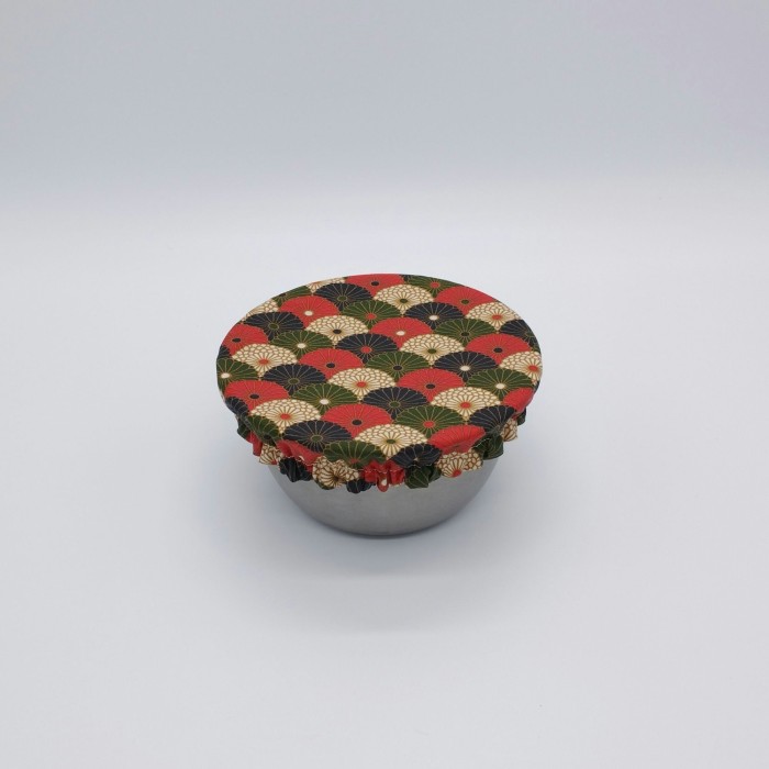 Lot de 3 charlottes couvre-plat Hiro rouge