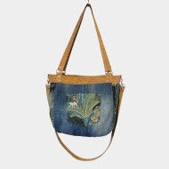 Sac à main jean upcyclé bleu