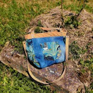 Sac à main jean upcyclé bleu