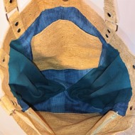 Sac à main jean upcyclé bleu